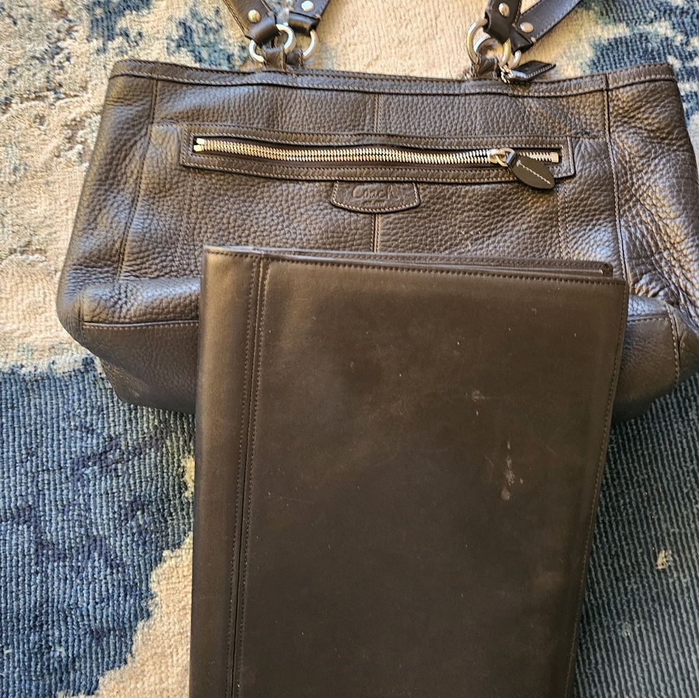 Coach Work Bag & Binder